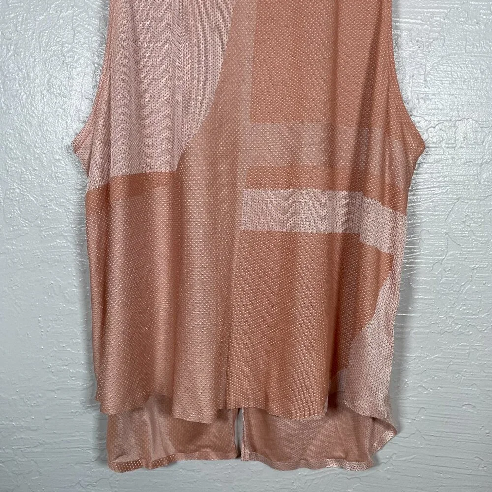 Nike Women XL Peach Orange Tech Pack Breathe Slit Back Train Tank Top AR6407 - Picture 2 of 8